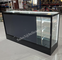 Vitrine à vision extra complète de 70 pouces, comptoir de présentation sur pied, vitrine en verre pour magasin de commodité de livres au détail