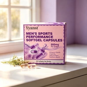 Capsules de performance sportive végétaliennes sans gluten pour hommes, 800 mg, 90 pièces, pour adultes, améliore la capacité sportive, nutrition végétale naturelle - Product Image 3