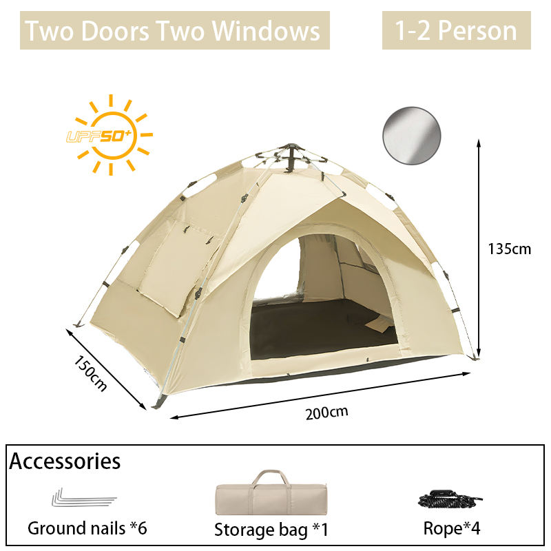 สองประตูสองหน้าต่าง1-2สีกากี