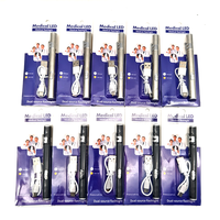 Bolígrafo de prueba de bolsillo recargable para médico y enfermera, amarillo claro y blanco, fuente de luz dual, bolígrafo Led médico, luz de antorcha