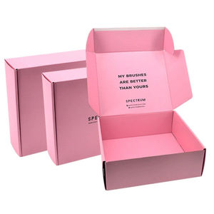 Logo personnalisé imprimé en forme de vague pour déchirer ouverture boîte d'emballage ondulé découpé pliant Mailer expédition boîte postale - Product Image 4