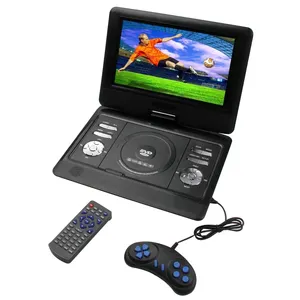 Diskon Besar 10 Inci Layar LCD TFT Digital Multimedia DVD Portabel dengan Pembaca Kartu & Port USB Fungsi Permainan Rotasi 180 Derajat