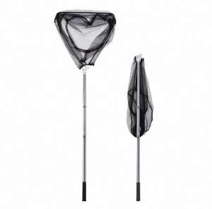 Selco mer pêche à la mouche filet à main flottant en caoutchouc enduit poisson atterrissage pliable conception télescopique - Product Image 2