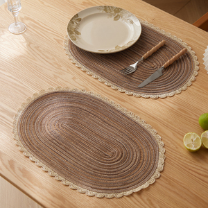 Tabletex Chất lượng cao chịu nhiệt Thân thiện với môi dệt placemat đặt cho nhà hàng khách sạn sang trọng bảng placemat nhà máy - Product Image 3