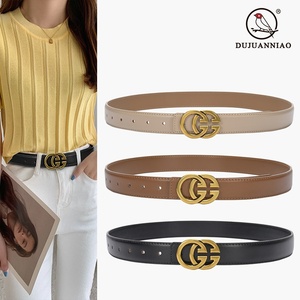 Thắt lưng nữ da bò thật <span class=keywords><strong>GG</strong></span> cổ điển, đa năng, trang trí, kiểu dáng mới dành cho người nổi tiếng trên mạng - Product Image 5
