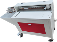 Machine à rainurer le papier et le carton pneumatique, machine à rainurer en V de bureau, machine automatique de découpe de rainures pour boîtes cadeaux en carton