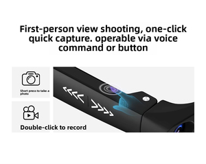 AI Smart <b>Glasses</b> D-Shaped Frame Plastic Titanium Real-Time Translation Voice Control Type-C Charging GY03 - Product Image 2