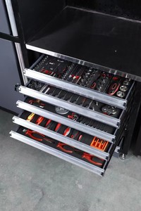 Professional Modular Garage Organization System Tall Cabinet <strong>Pegboard</strong> Panel Drawers Complete Workshop Tool Storage Set OEM Cold - Product Image 6