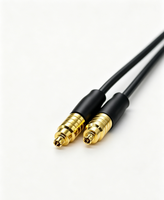 Connecteur RF à angle droit CY150-SSMP-KW/CSMP-K-200 plaqué or 50 Ohm, assemblage de câble coaxial flexible pour tests haute fréquence