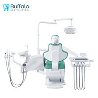 Fauteuil dentaire électrique en métal Buffalo avec appui-tête réglable et design confortable pour les cliniques hospitalières de stomatologie