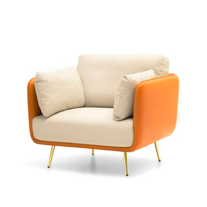 Sofá suave de lujo con patas doradas, modelo nuevo, 2022 - Product Image 2