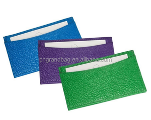 Porta carte d'identità su entrambi i lati in morbida pelle Nappa porta biglietti da visita promozione regalo all'ingrosso fatto a mano - Product Image 2