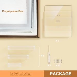 3 Conjuntos de Acrílico Em Camadas Bandejas para Sobremesa Cupcake Racks, Sobremesa Exibição Mesa, Bolo Racks para Festas de Chá/aniversários/casamentos - Product Image 6
