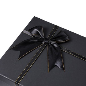 <b>Black</b> Bow <b>Box</b> Gift Paper Packaging Storage <b>Box</b> With Lid for Jewelry Gift Set - Product Image 4