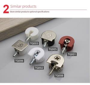 Soporte de Ángulo para Muebles, Conector Rafix, Soporte para Estantes, Soportes, Clavijas, Soporte para Estantes de Vidrio, Aleación de Metal, Cocina GQK - Product Image 3