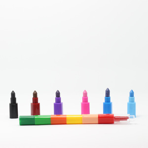 Échantillon gratuit empilables faveurs colorées à construire ensemble de crayons <span class=keywords><strong>arc</strong></span>-<span class=keywords><strong>en</strong></span>-<span class=keywords><strong>ciel</strong></span> bricolage pour l'école bureau fête d'anniversaire crayons empilables - Product Image 5
