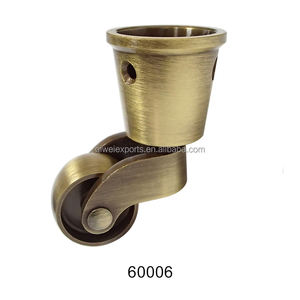 Roulette à roulettes en laiton massif 60006, accessoire de meubles - Product Image 2