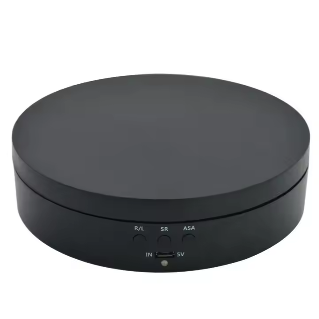 Electric Self-Motored 360 Degree Round Rotating Turntable Display Stand for Makeup Tools Photography Shooting