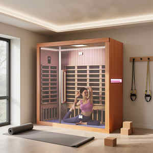 Sauna de Infrarrojos Portátil Moderna para 4 Personas, con Madera Sólida, para Dormitorio, Gimnasio, Sala de Estar, Uso en Villas, Almacén Local en EE. UU., Novedad 2026 - Product Image 2
