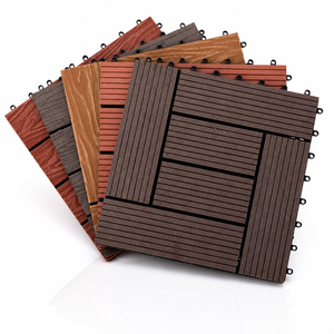 Baldosas de terraza entrelazadas WPC, impermeables, cuadradas, para exteriores, jardín, baño, cocina, parque, piscina, sótano, precio económico - Product Image 1