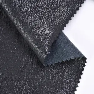 Atacado Fábrica Artificial pu couro sintético vestido material reciclado tecido Viscose proteína PU couro para vestuário