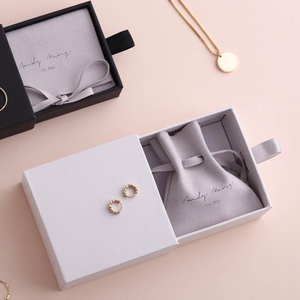 Custom Sliding Paper Jewellery Jewelry Box Fashion Pink Color Custom Sliding Draw Pull Style Slide Out Match Drawer Cardboard Paper Gift Jewellery Jewelry Packaging Box