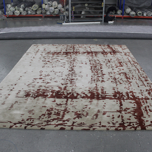 Alfombra de suelo acrílico hecha a mano con estampado abstracto: imprescindible para alfombras y alfombras de lujo para decoración del hogar - Product Image 6