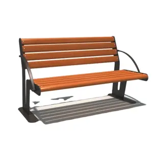 Sedia all'aperto del parco di stile della costruzione del metallo della sedia del giardino delle panche pubbliche economiche commerciali moderne