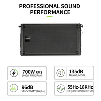 RAYHAYES KARA L28A Subwoofer passif professionnel portable en contreplaqué de bouleau écologique Impédance 8 ohms Puissance 1400W