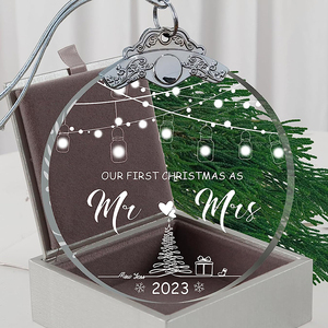 Ornements de Noël personnalisés 2025, ange sculpté à la main dans du verre de cristal, vente chaude avec technique de gravure, artisan direct - Product Image 4
