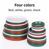 Nampan Air Pot Bunga Bulat Resin, Alas Pot Sukulen, Alas Tanaman Hijau, Alas Tanaman Pot, Penyangga Tahan Korosi