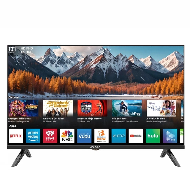 85 Inch (215.95cm) LED HDTV Smart TV Full HD Energy Saving Compact Design Eye-Comfort Mode Black Cabinet for Hotel