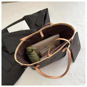 กระเป๋าถือสะพายไหล่เดี่ยวทรงเรขาคณิตสไตล์วินเทจสำหรับผู้หญิง ดีไซน์หรูหรา จุของได้เยอะ ใช้งานได้หลากหลาย ผลิตจากวัสดุ PU - Product Image 6