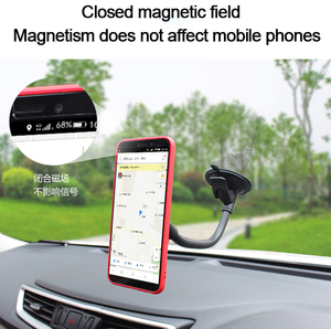 Universale flessibile a collo di cigno di 360 gradi rotante parabrezza di vetro magnetico porta cellulare con <span class=keywords><strong>braccio</strong></span> lungo e ventosa - Product Image 6