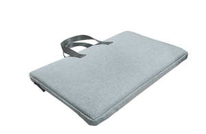 Gray Embossed Laptop <b>Bag</b> Portable <b>Computer</b> Sleeve Zipper Carry Case for Travel Office - Product Image 2
