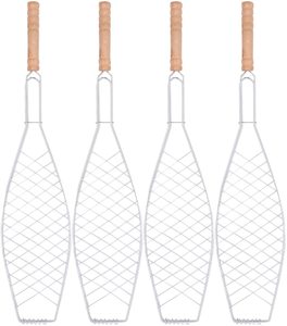 <strong>Grill</strong> Basket Stainless Steel Non Stick Folding BBQ Barbecue <strong>Portable</strong> <strong>Grill</strong> Grilling Basket With for Shrimp Fish Steak - Product Image 3