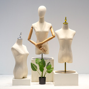 Высококачественный манекен для верхней части тела для женской одежды с дисплеем, манекен с регулируемой высотой - Product Image 4