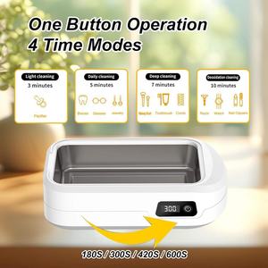 Máquina de Limpieza Ultrasónica de Alta Capacidad para Joyas, Relojes, Gafas y Dentaduras Postizas - Product Image 5