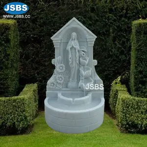 Precio al por mayor piedra Ornamental de la Virgen María de la fuente de agua