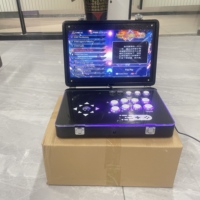 LeChen LC-ARM-02 Premium – Borne d'arcade 14 pouces avec écran pliable, 8 boutons, pousse-pièces, jeux classiques rétro multiples