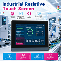 Mochuan - Panel de Control PLC con Pantalla Táctil HMI Ethernet Modbus de 7'', Módulo de Pantalla LCD USB Modbus RS232 para Interfaz Hombre-Máquina Industrial