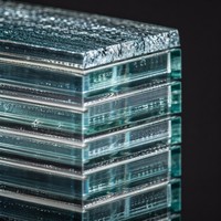 Fenêtre coulissante en aluminium avec verre à motif de sécurité renforcé anti-balles pour projets résidentiels de villas de luxe