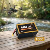Drohnen-Lipo-Akku Direktvertrieb 6S 22,8V 6200mAh 100C Hochspannung Hohe Entladerate für 8-Zoll FPV-Drohnen und RC-Spielzeugautos