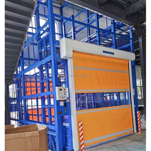 CE harga rendah 500Kg pengangkat rel vertikal Platform pengangkat kargo hidrolik tetap untuk gudang Cerita - Product Image 5