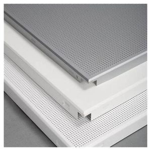 Système de <span class=keywords><strong>plafond</strong></span> à grille en aluminium Théâtres Bureaux Excellente réduction du bruit Plafonds perforés - Product Image 1