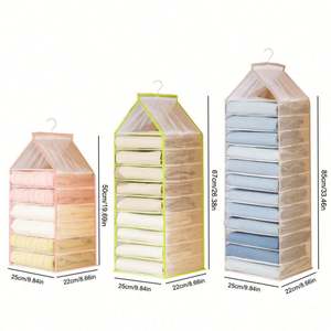 <b>Fabric</b> Diaper Inserts Closet Hanging Bag Organizer Storage Wall Mounted Changing Holders Racks Shoes Clothes Metal <b>Fabric</b> - Product Image 2