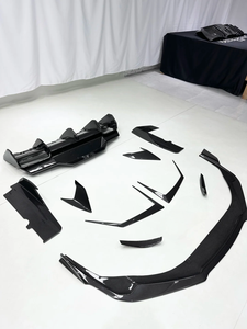 Diffuseur de pare-chocs arrière en fibre de carbone sèche de style V pour l'extérieur de la voiture, compatible avec Lamborghini Huracan <span class=keywords><strong>STO</strong></span> - Product Image 6