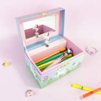 Yiyu Fabriek Direct Custom Melodie Sieradendoos Spiegel Carrousel Muziekdoosje Eigen Liedje Ecologisch Papier Handgemaakt Valentijnscadeau