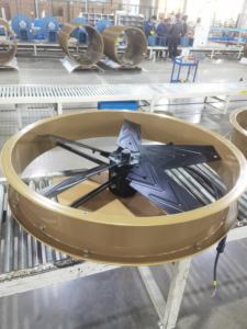 גבוה נפח נמוך רעש נמוך מגנט מאוורר קיר 900 אלומיניום מ "מ סגסוגת אלומיניום להבים IP67 הגנה 28m טווח חיצוני - Product Image 4