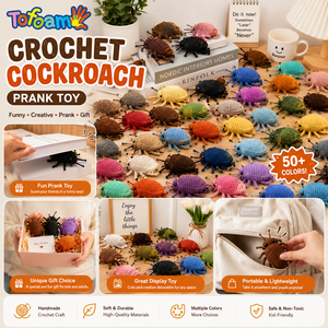 Muñeco de Broma de Ganchillo de Cucaracha Divertida, Juguete de Broma para Adultos, Regalo de Broma de Gran Venta - Product Image 1